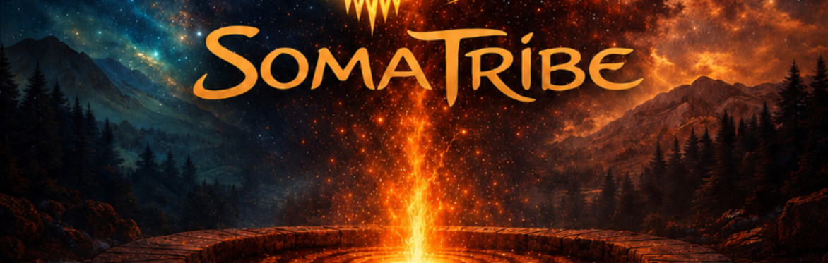 Vibrant energy design for the SomaTribe event focused on Somatic release in the body