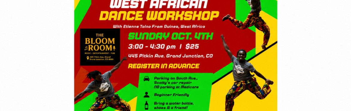 West African Dance Workshop with Etienne Tolno from Guinea, West Africa