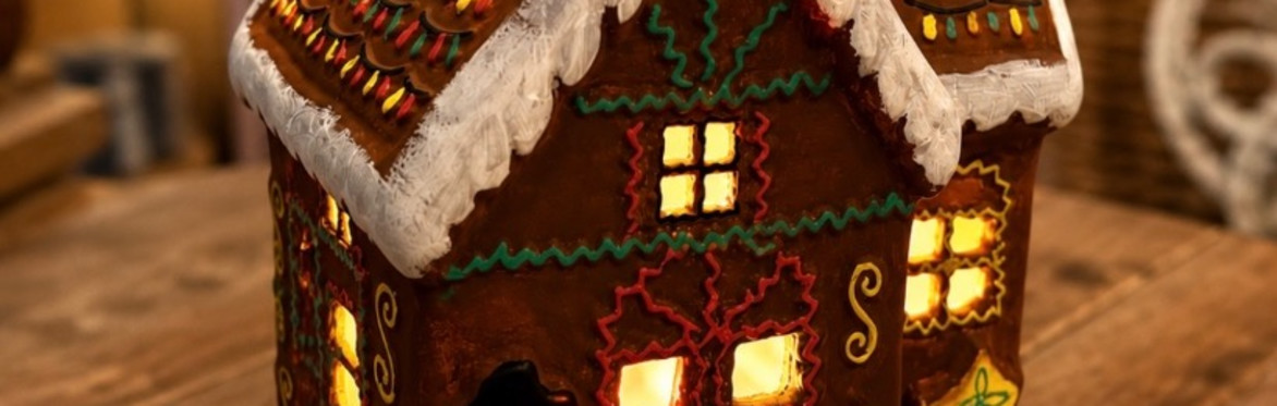 Paint your own ceramic tea light house!