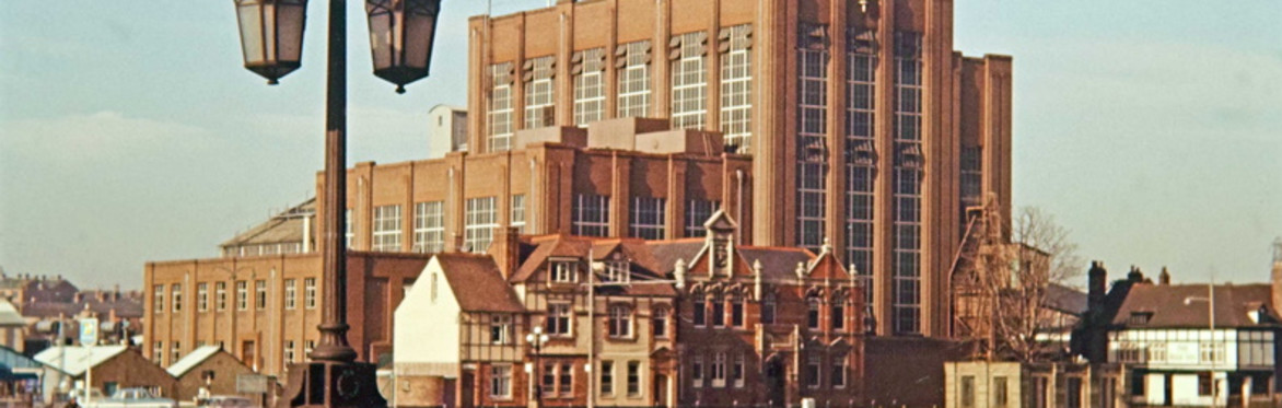 Worcester's power station on Hylton Road, before its demolition in the 1970s