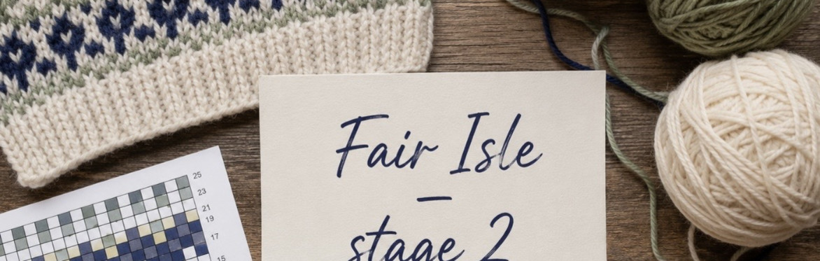 Fair Isle Knitting - Stage 2