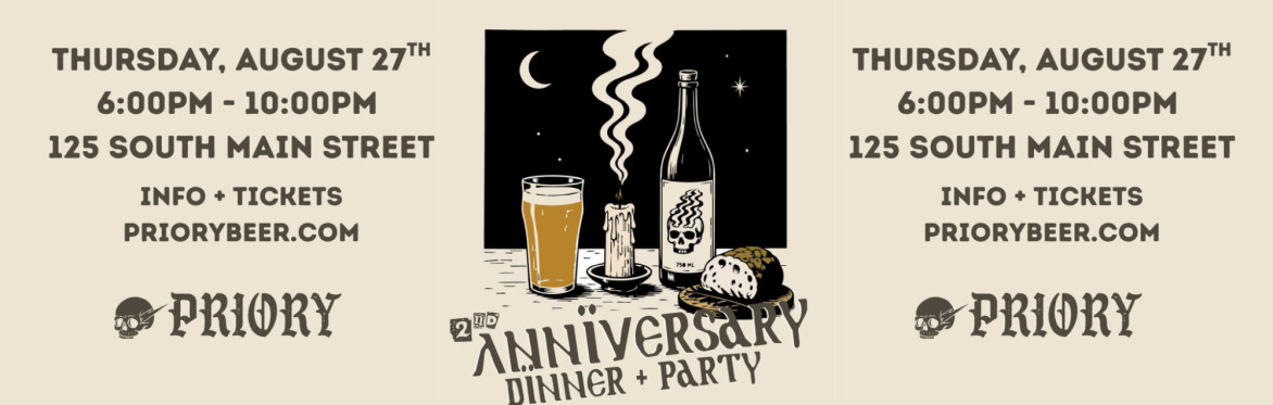 Priory 2nd Anniversary Dinner