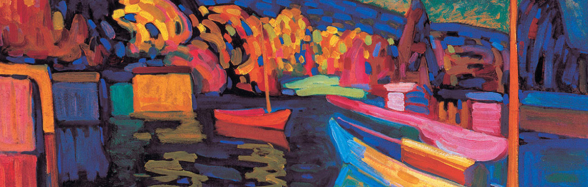 Wassily Kandinsky's Autumn Landscape with Boats