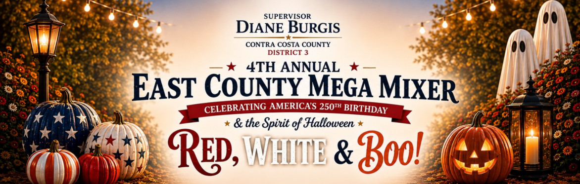 4th Annual East County Mega-Mixer: Red, White & Boo