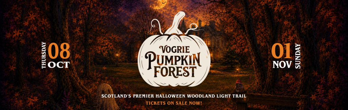 Cover Image Vogrie Pumpkin Forest at Vogrie Country Park.