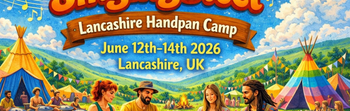 Singing Steel Lancashire Handpan Camp, June 12th to 14th 2026. Lodge your interest as locations are being checked out aswell as fascilities for the first event of its type for the Lancashire area.