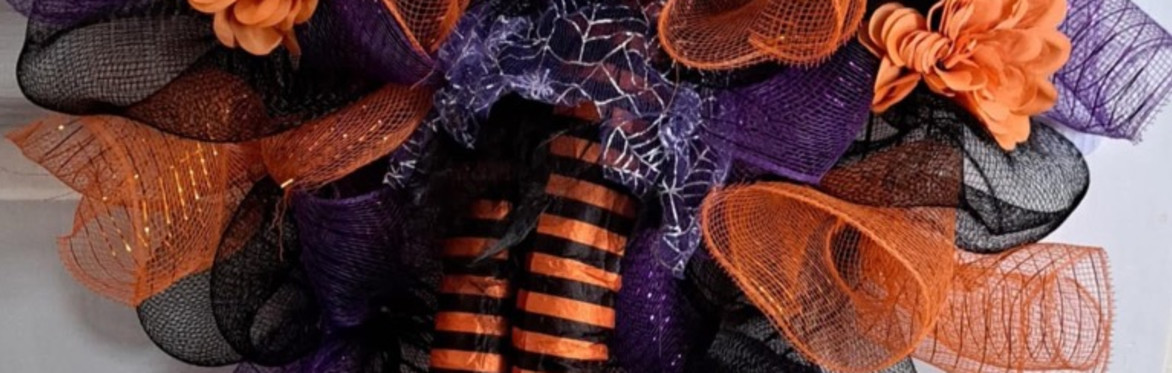 Halloween Mesh Wreath Making Workshop