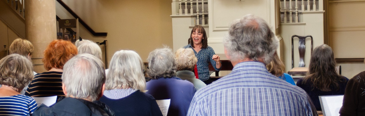 Community choir rehearsal