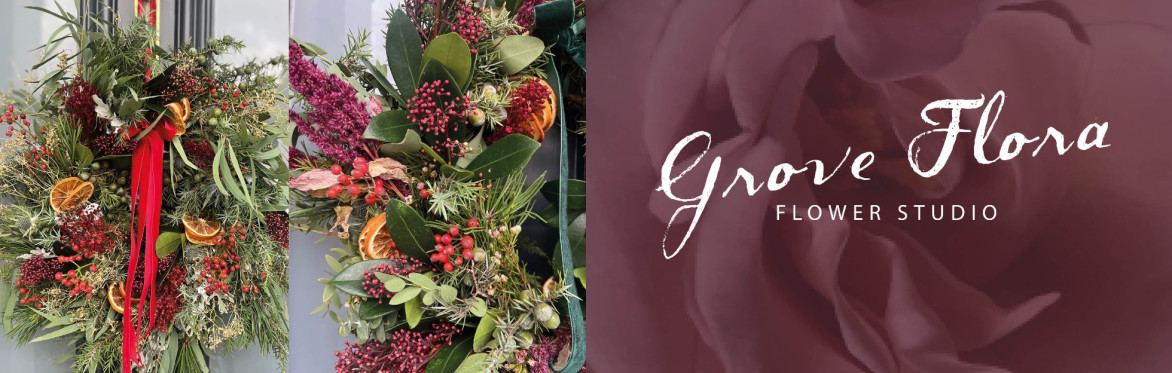 Colour wreaths and groveflora logo