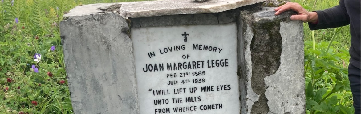 Joan's grave in the Himalayas
