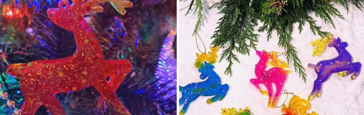 Resin Reindeer Decorations workshop