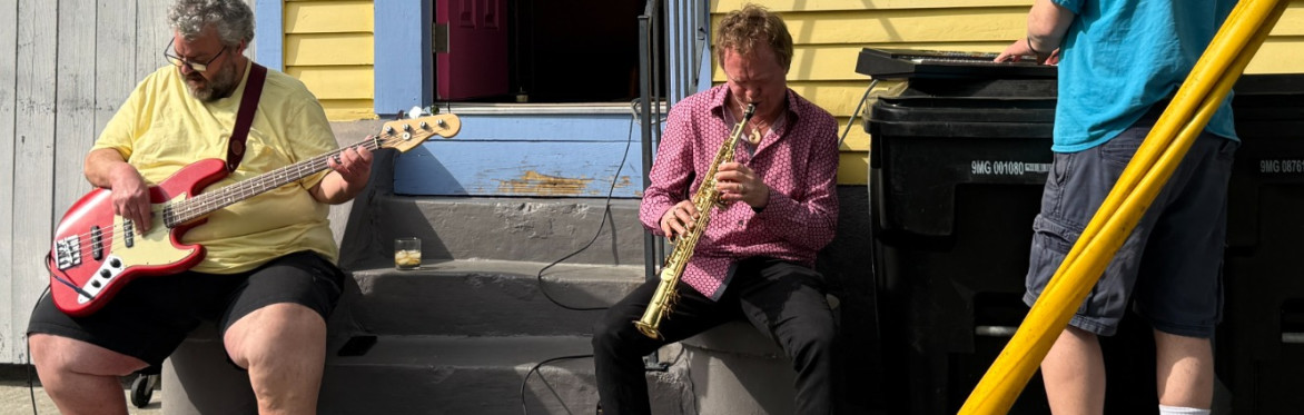 Playing in New Orleans
