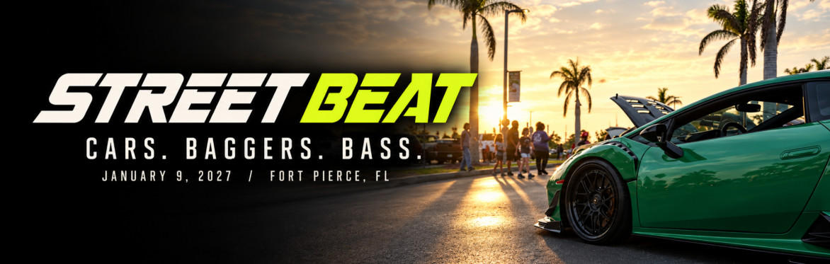 Street Beat — Cars. Baggers. Bass. January 9, 2027 in Fort Pierce, Florida