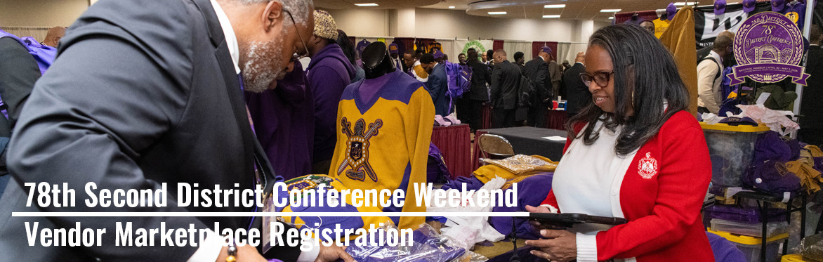 78th Second District Conference Weekend - Vendor Marketplace Registration
