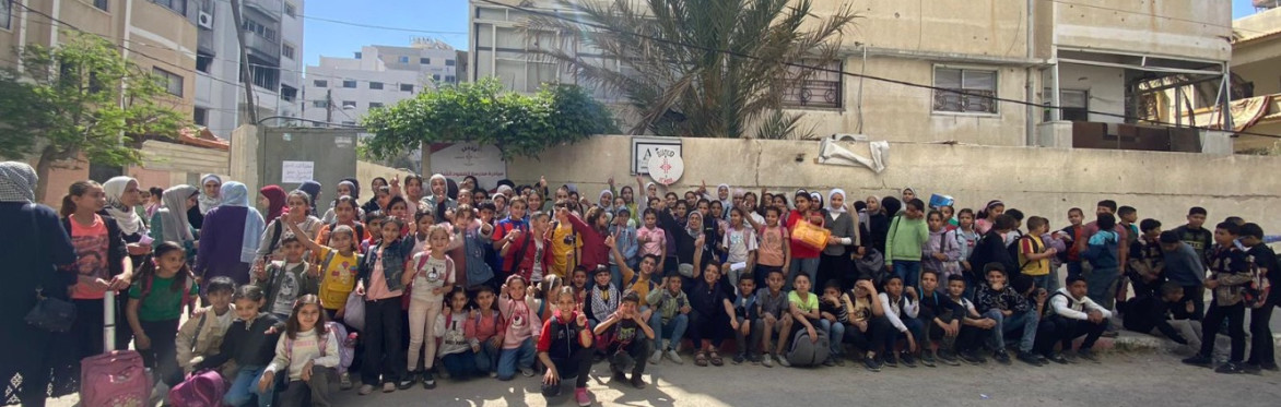 The students of Sumud School, Gaza City