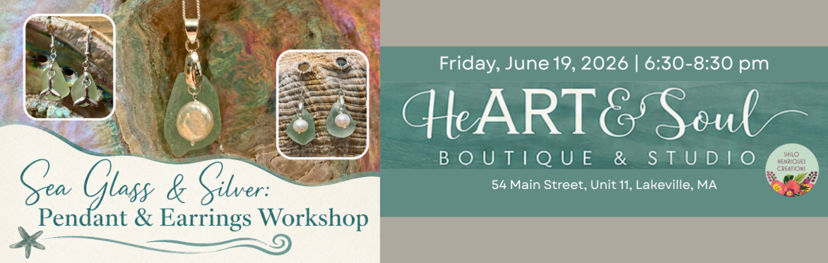 Sea Glass & Silver: Pendant and Earrings Workshop