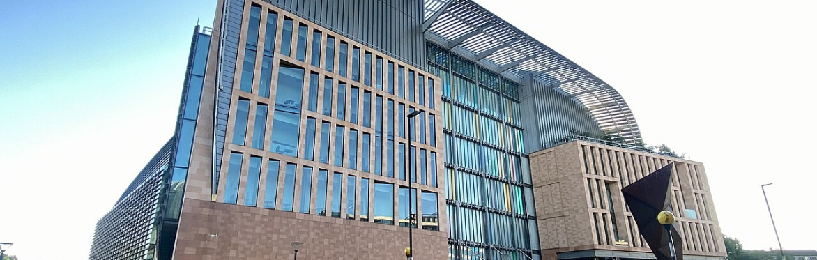 Exterior view of the front of the Francis Crick Institute