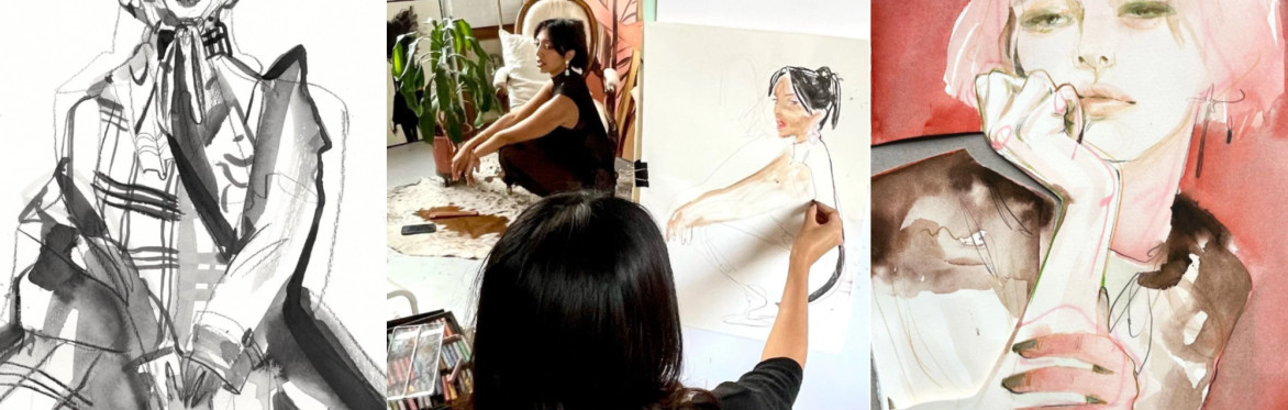 Sketch and Style: A Guided Fashion Illustration Evening with Connie Lim