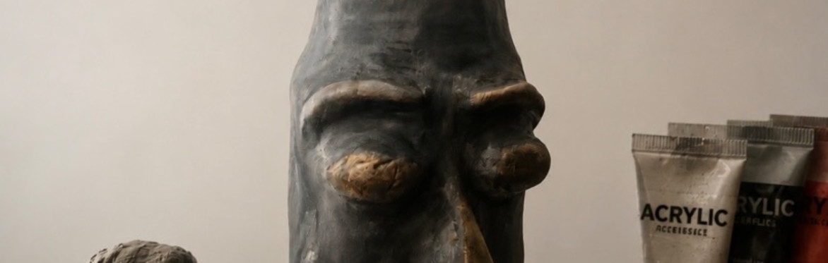 2 week air dry clay sculpture pen pot / vase Workshop