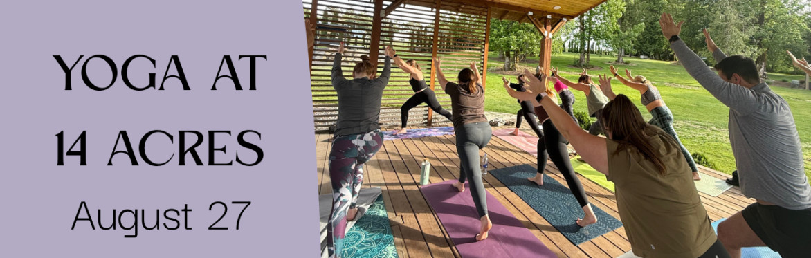 Yoga at 14 Acres Vineyard & Winery with Sarah Schroeder