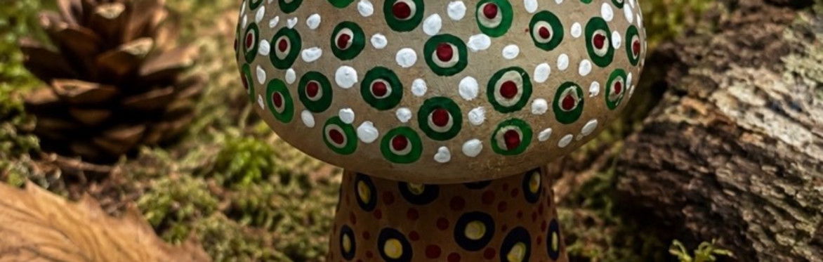 Mandala Painting - Mushroom 🍄‍🟫