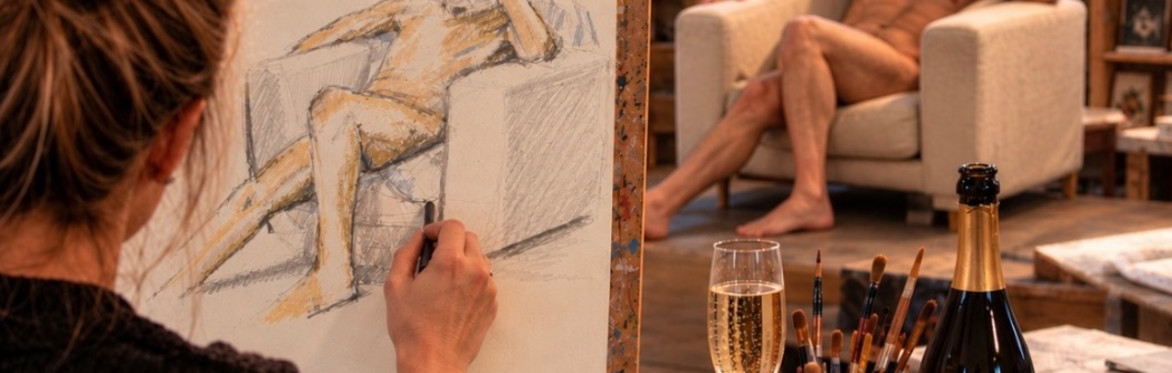 Life drawing with Charcoal