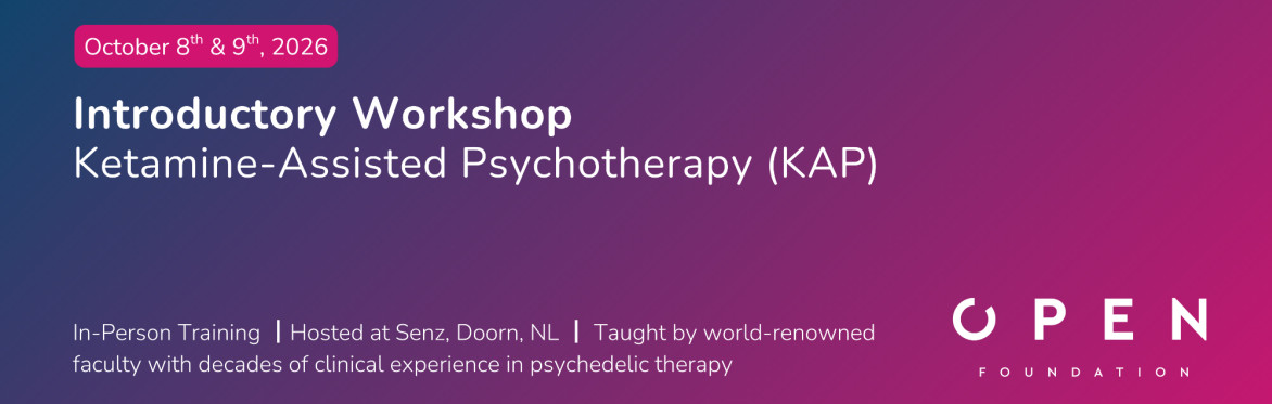 Ketamine-Assisted Psychotherapy (KAP) Workshop