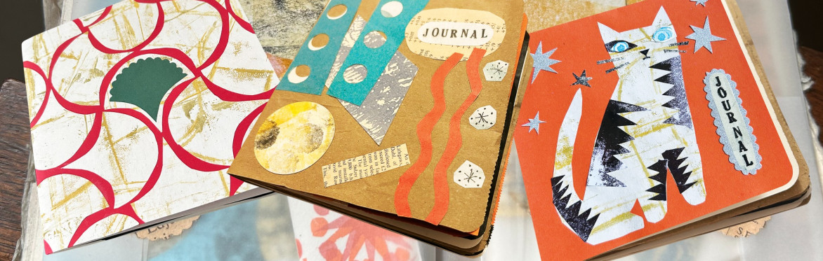 Printing and Collaging a Scrap Journal