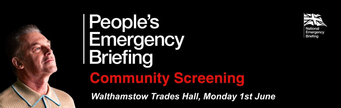 Image of Chris Packham, People's Emergency Briefing, Walthamstow Trades Hall Monday 1st June