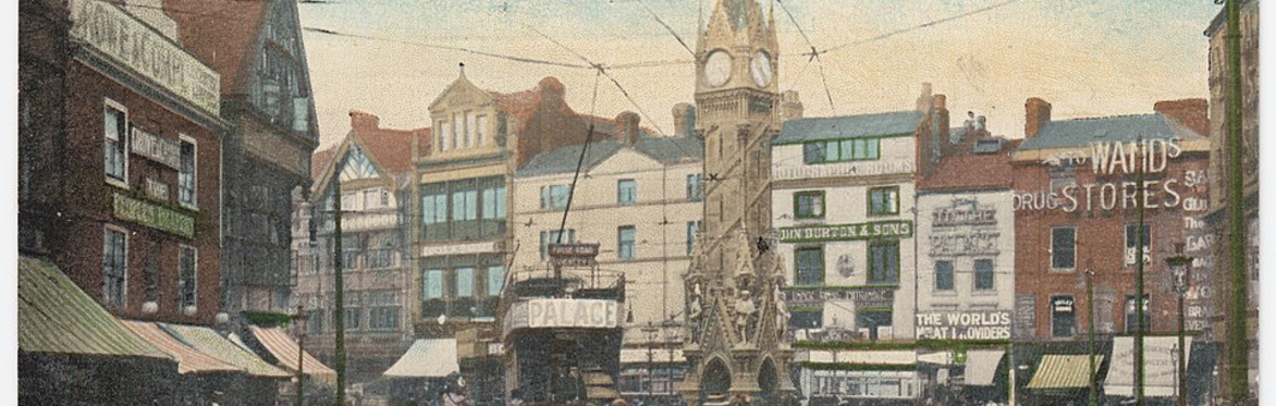 Depiction of Leicester Clock Tower in 1910