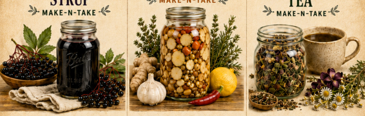 Herbal Make-N-Take Workshops at Riverdance Farms