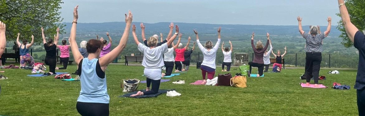 Skyward Stretch - Outdoor Yoga at Compton Abbas Airfield Festival