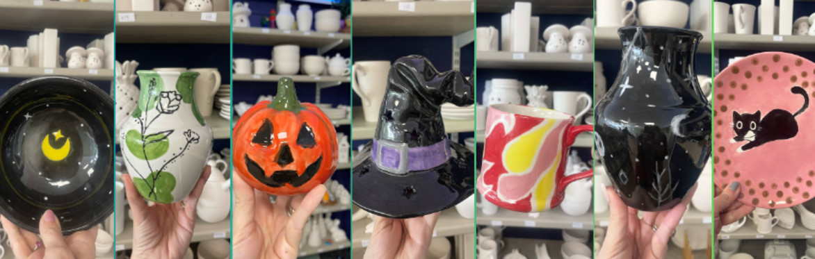 Pottery Painting Evening at Pickles Chester with Woodland Creative