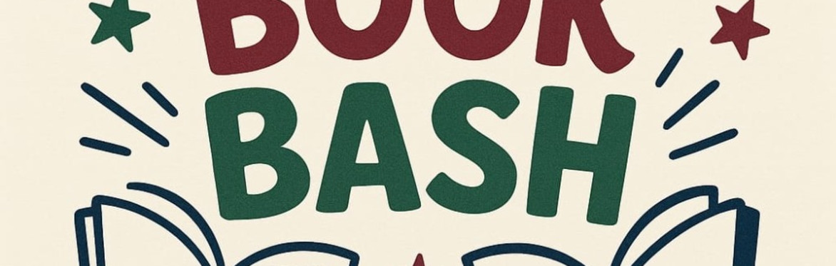 burton book bash 2025 with stars and open book