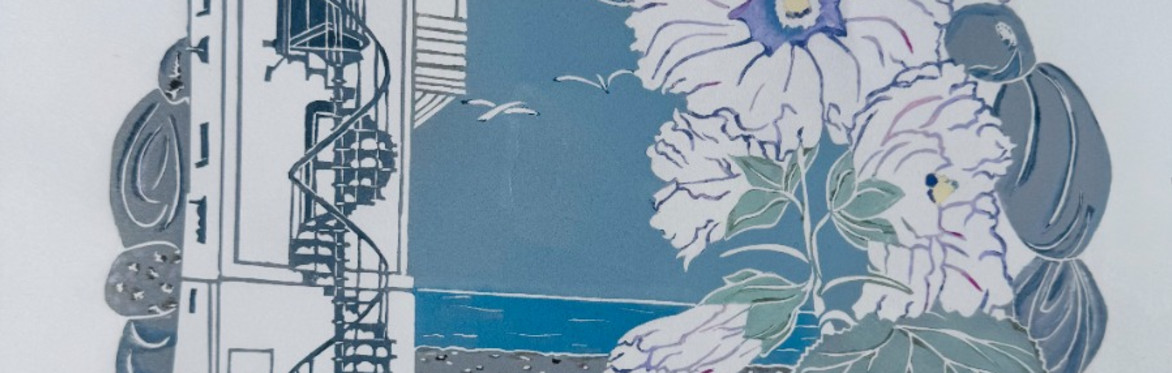 CREATIVE SESSIONS overlooking the sea in the Lookout Tower rooms  (PRINTMAKING OR WATER COLOURING)