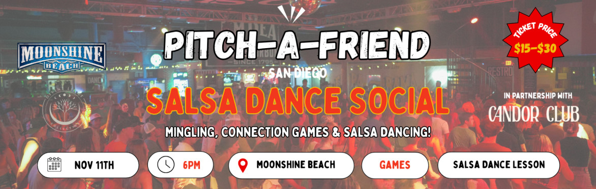 Pitch-A-Friend Salsa Dancing Social @ Moonshine Beach!