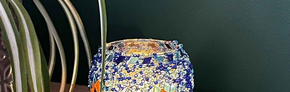 Turkish Mosaic Tea Light / candle holder workshop