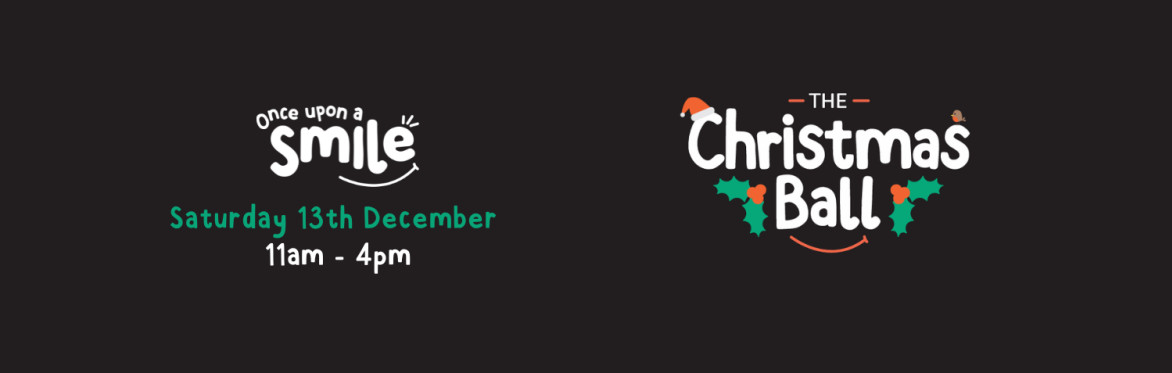 The Christmas Ball written on a dark background