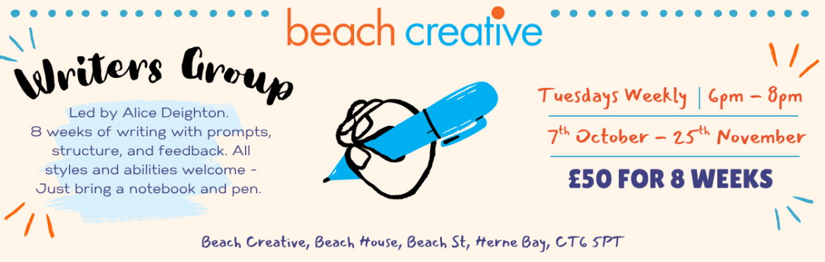 Buy tickets – Beach Creative Writers Group – Studio 7, Beach Creative ...