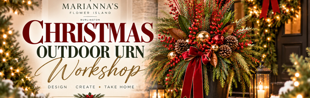 Outdoor Christmas Urn