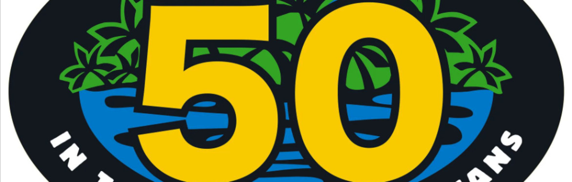 Survivor 50 logo entitled In the Hands of the Fans