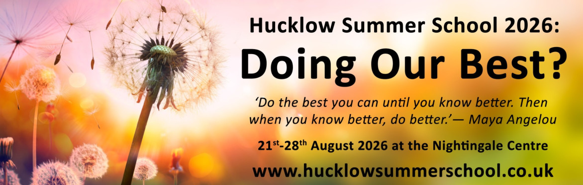 Hucklow Summer School 2026