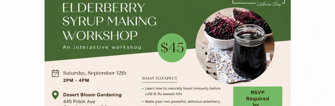 Elderberry Syrup Making Workshop