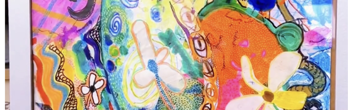 Summer Garden Memories: Parents Transform Their Children's Art into Nature-Inspired Collages.