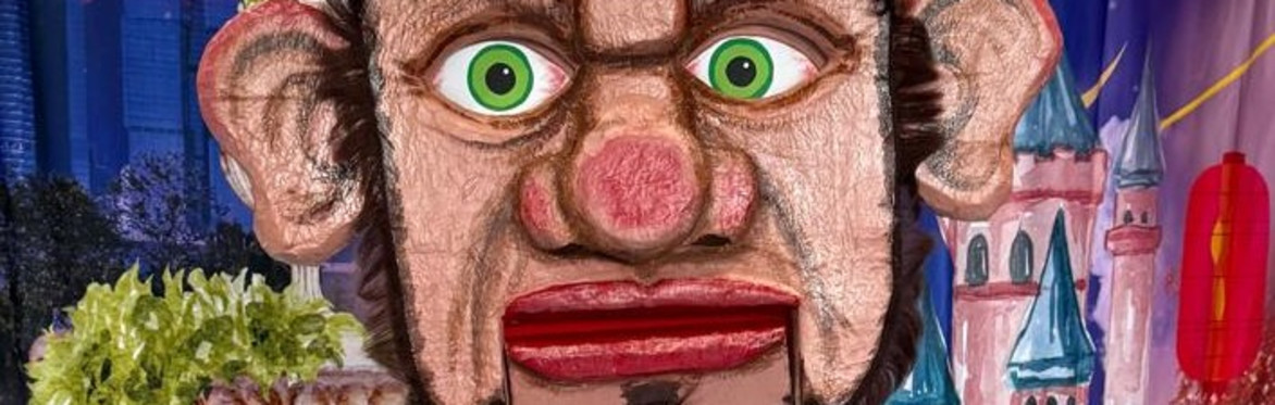 a giants head illustrated.