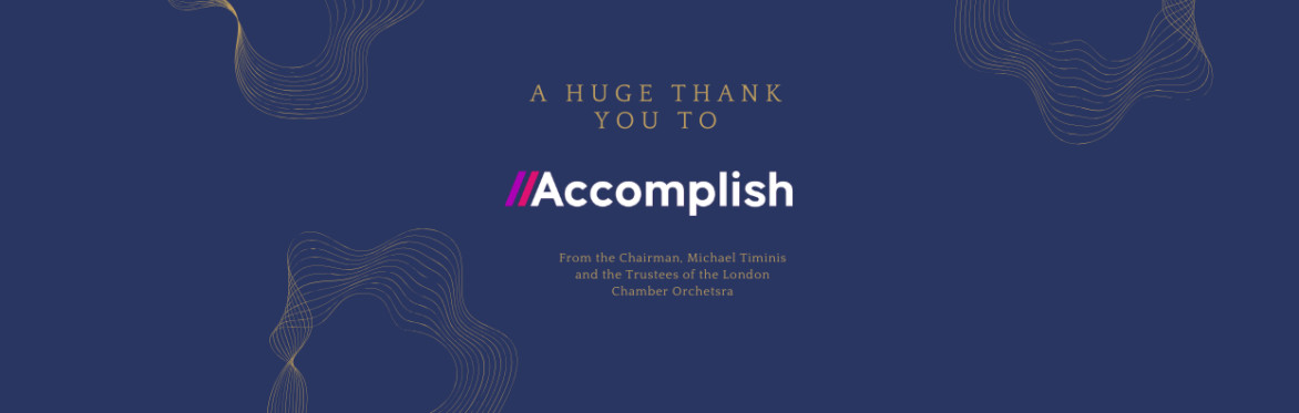 Thank you to Accomplish for their Support
