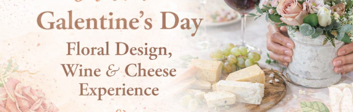 Galentine’s Day: Floral Design, Wine & Cheese