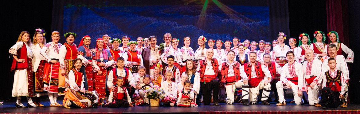 Ensemble group members on stage