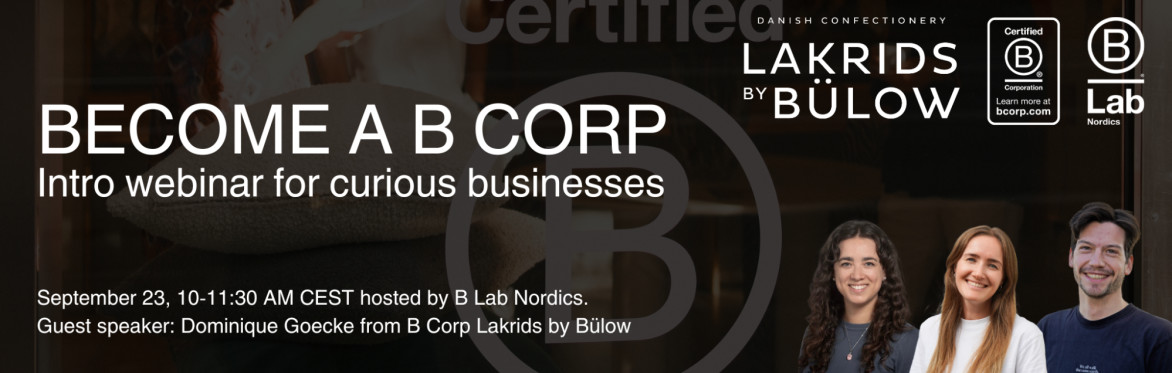 Become a B Corp | Online