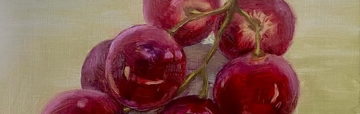 Still Life in Oil - Grapes